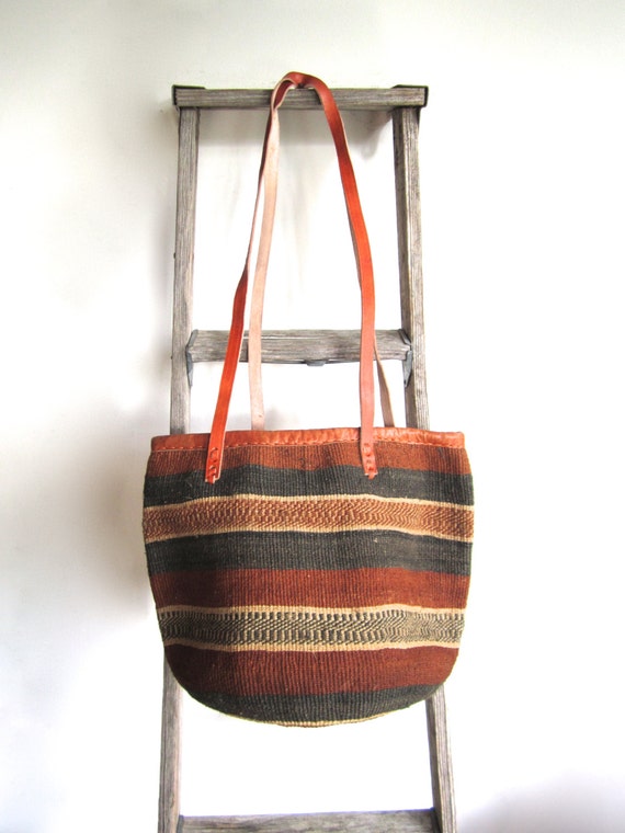 basket woven tote