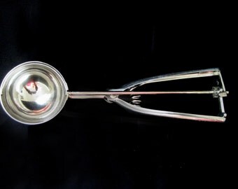SALE: Inox Vintage Ice Cream Scoop, Edelstahl Rost Frei 18-8 Stainless, Industrial Chrome Retro Kitchen Utensils, Gadgets