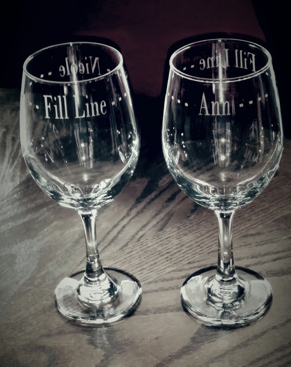 Fill Line Wine Glass