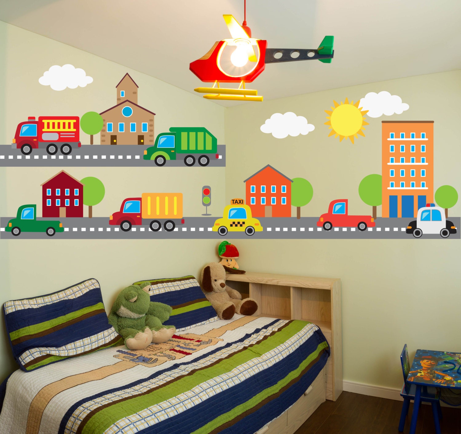 Truck Wall Decal Kids Room Wall Decals Transportation