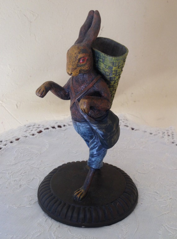 tall easter bunny figurine