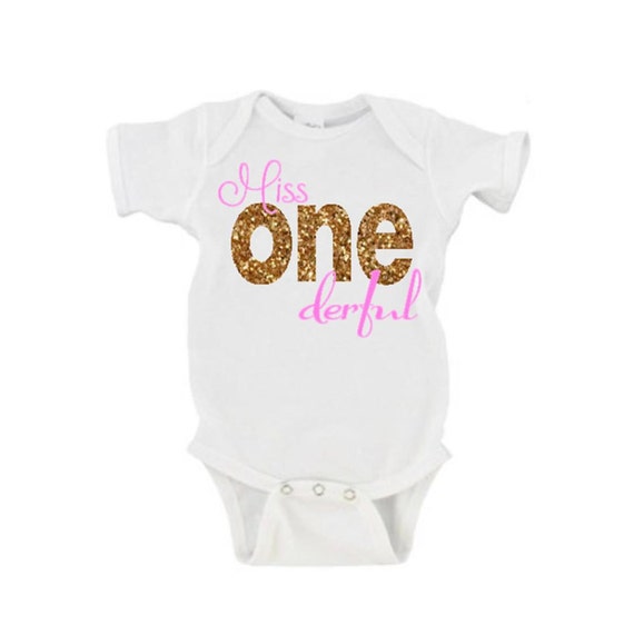 Miss ONEderful birthday onesie 1st birthday by sweetsignature