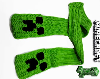 Minecraft scarf  Etsy