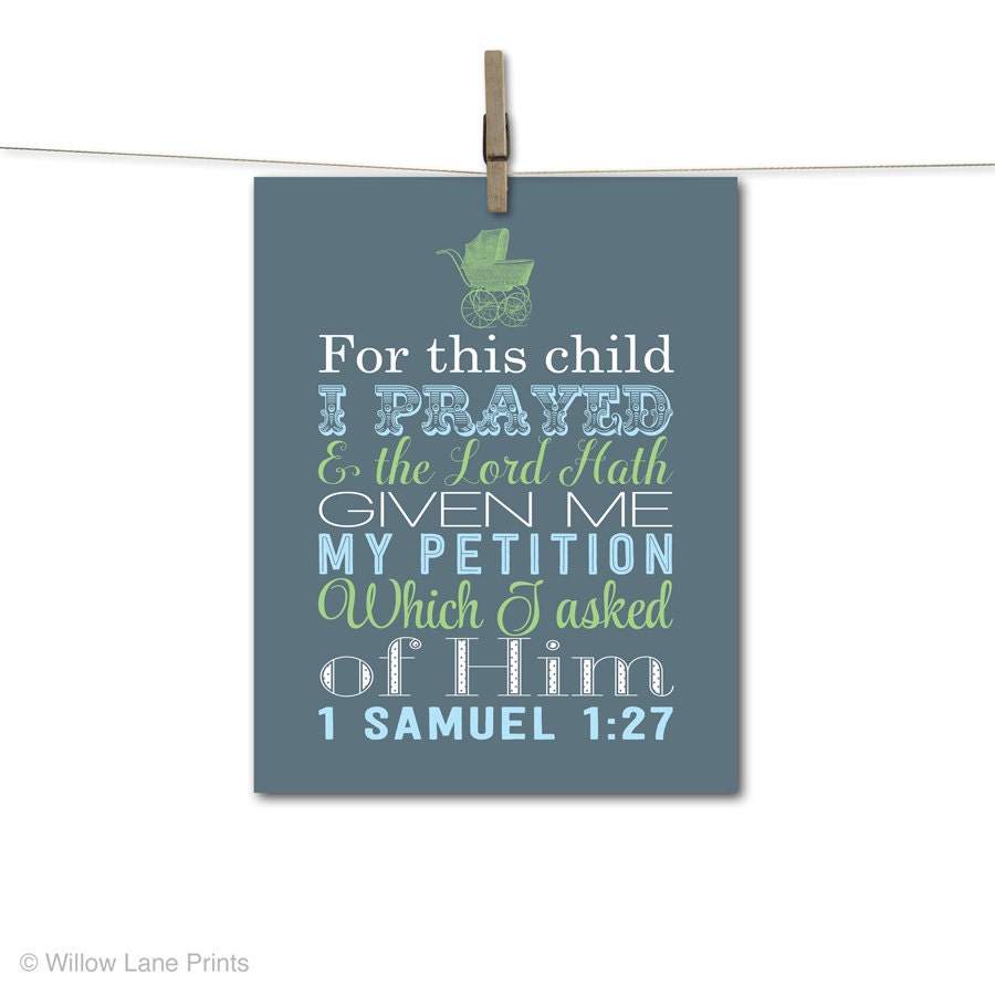 Baby boys scripture wall art christian nursery decor slate