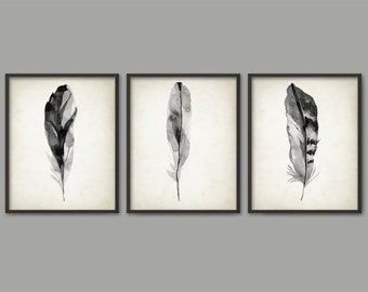 Feather Wall Art feather print | etsy Feather Wall Art feather print | etsy