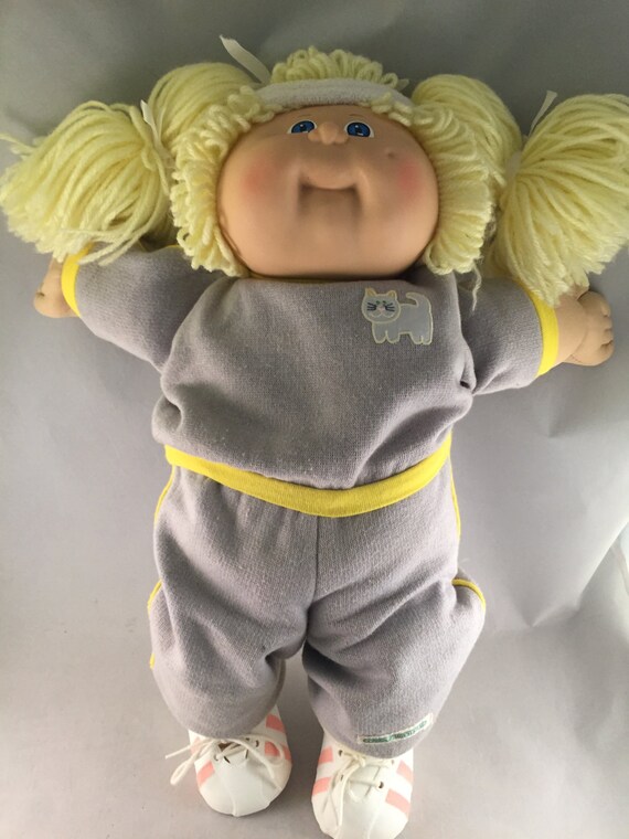 Vintage Cabbage Patch Doll 1980s Xavier Roberts Signed Blonde