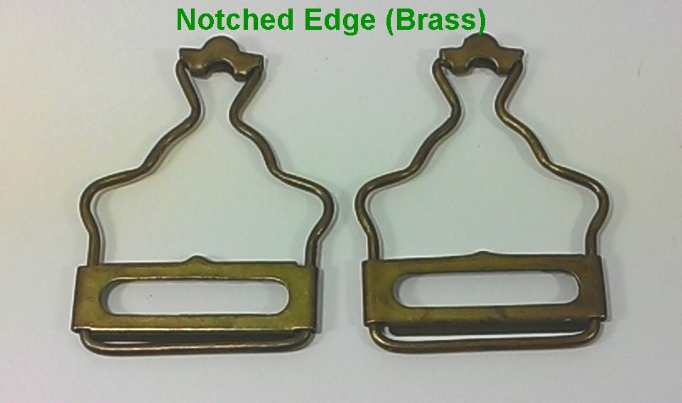 Pair of bib dungaree overalls fasteners metal clip strap brace buckles