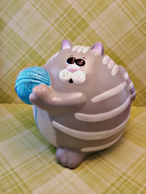 Adorable Fat Cat Piggy Bank Kitty Cat Piggy Bank by JustForLittles