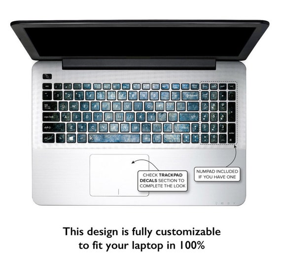 Asus Keyboard Decals Keyboard Stickers Asus Laptop by Keyshorts