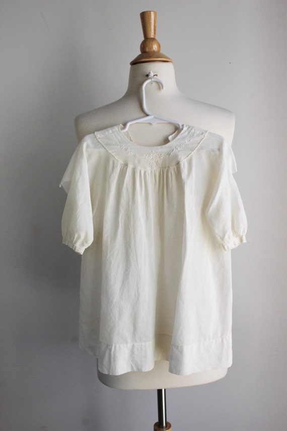 CLEARANCE: Vintage 1950s Christening Dress / White Cotton Baby