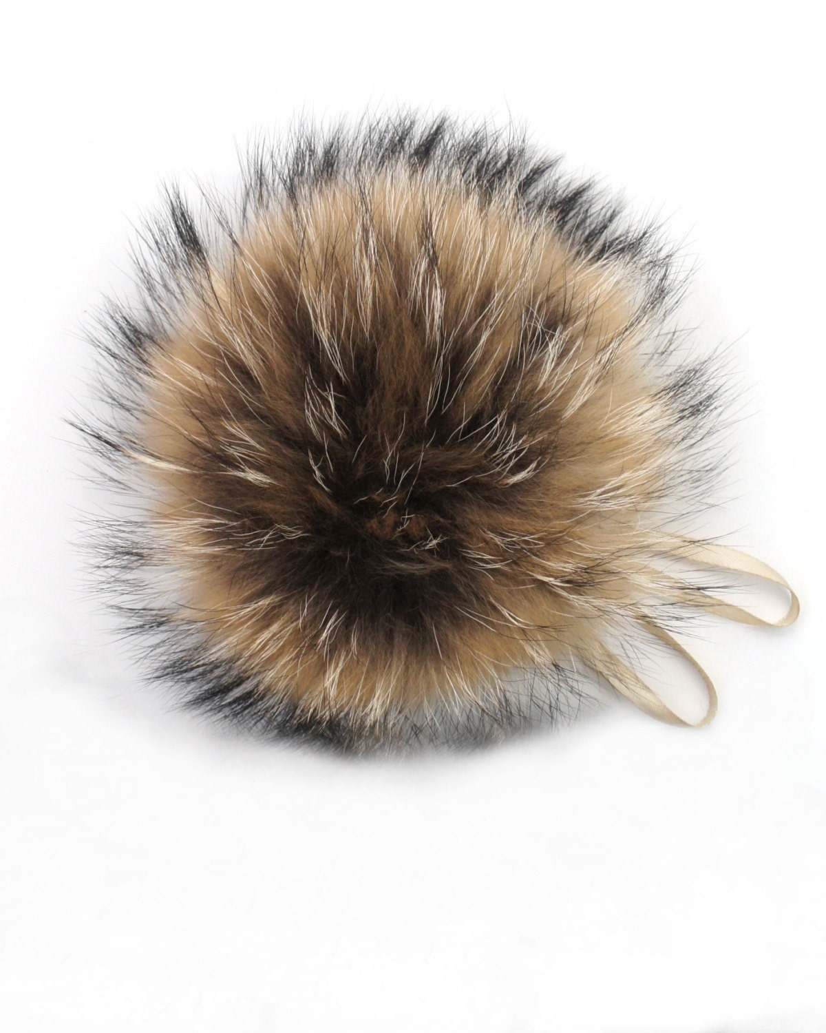 pom fur large pom keychain Pompom Pom Raccoon Fur Hat Pom Pom Pompom Fox Real Fur Large