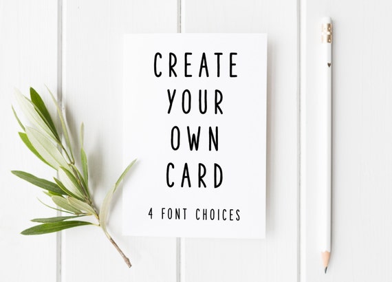 Free Make Your Own Cards Printable