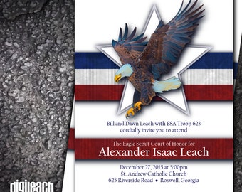 Eagle Scout Court of Honor Invitation: Journey by DigileachDesigns Eagle Scout Court of Honor Invitation: Journey by DigileachDesigns