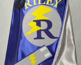 Personalized SUPERHERO Cape/Youth Cape and Toddler Cape Sizes/Additional Accessories Available/CUSTOM Cape/Boy Cape/Girl Cape/Costume