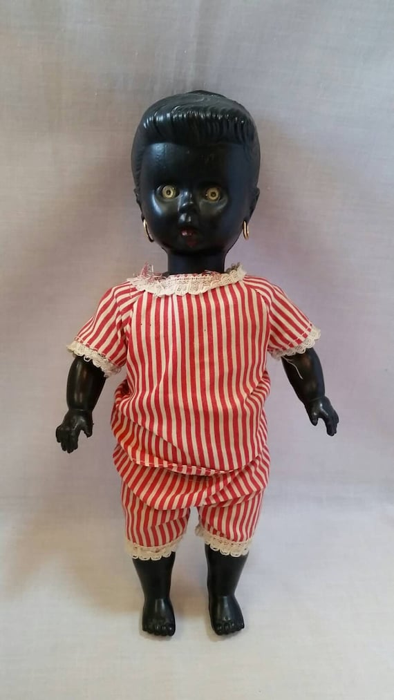 Vintage Black Americana Memorabilia Plastic Doll