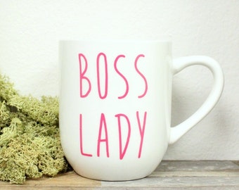 Boss Lady Mug - Office Mug, Office Humor, 12 oz Mug