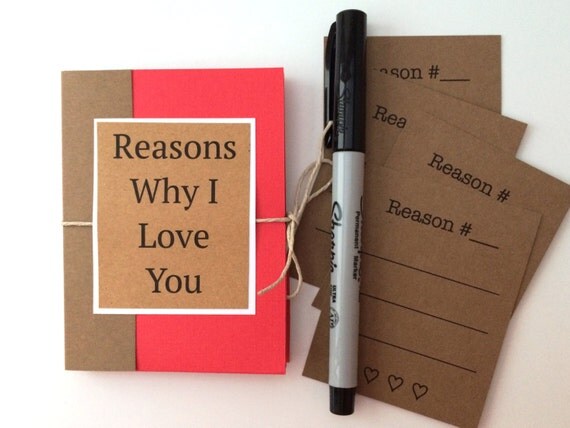 Reasons Why I Love You Book Boyfriend  Gift Mini by 
