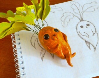 Harry Potter Mandrake Root Doll, Harry Potter gift, Hogwarts Art