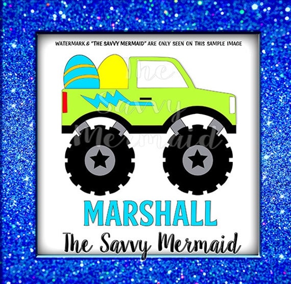 Download Easter Monster Truck SVG file Boy Easter Egg by ...