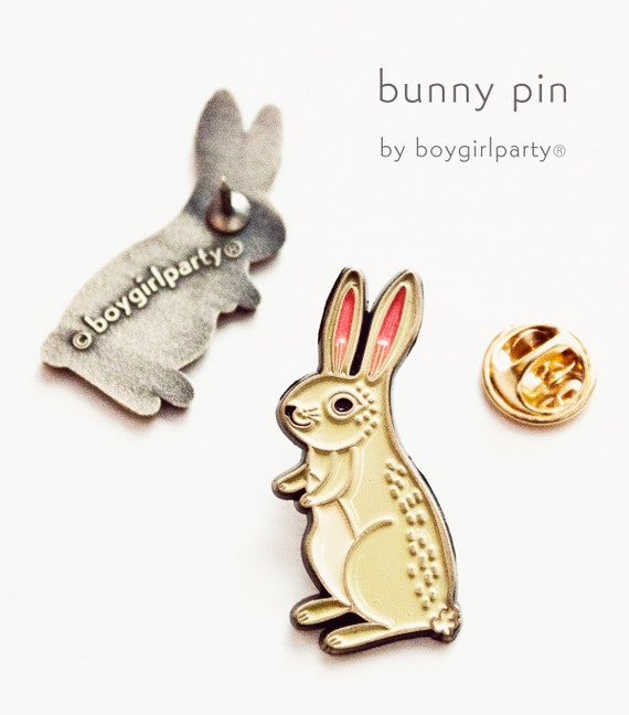 Bunny Pin Rabbit Pin Bunny Enamel Pin Cute Enamel Pin Rabbit