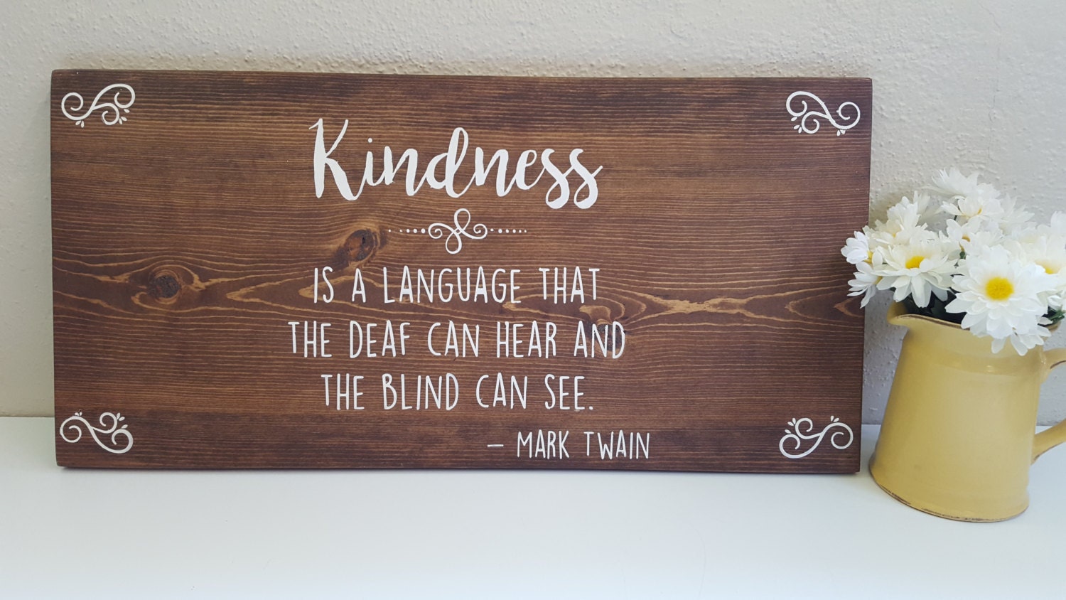 Inspirational Sign Kindness Sign Rustic Wood Sign Be