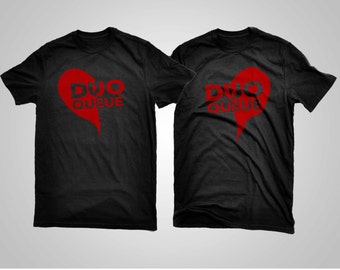 Duo Queue friendship necklace - League of Legends shirt