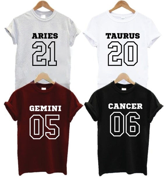 Zodiac Sign Astrology Tee Shirts Tshirts T Shirt By Venicekanals