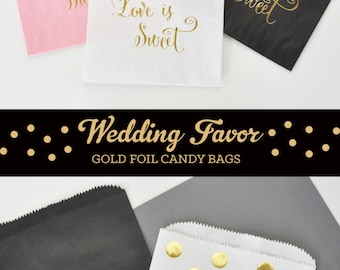 Paper Candy Bags - Wedding Favor Candy Bags - Wedding Candy Buffet Bags - Wedding Favor Bags Bridal Shower Favor Bags (EB3038) set of 12