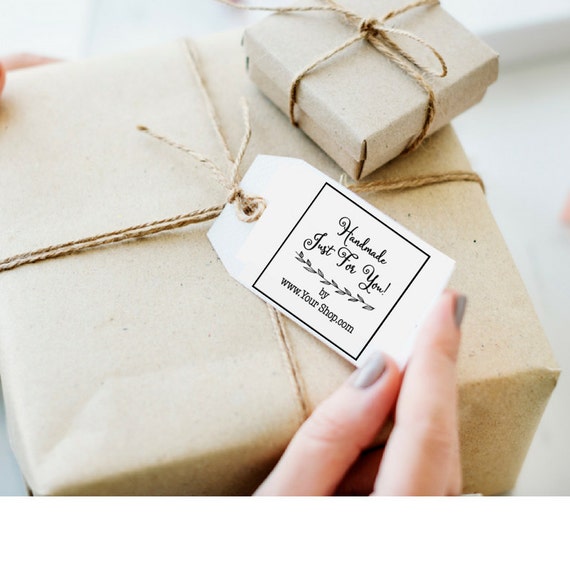 Items similar to Etsy Stamp Custom Hang Tag Stamp Handmade By Stamp