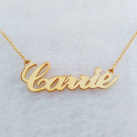 Carrie Jewelry Personalized Name Necklace Sex And City Name