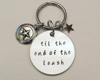Til the End of the Leash Hand Stamped Dog/Cat Pet Tag Inspired by Captain America Winter Soldier Steve Rogers Bucky Barnes Stucky Marvel