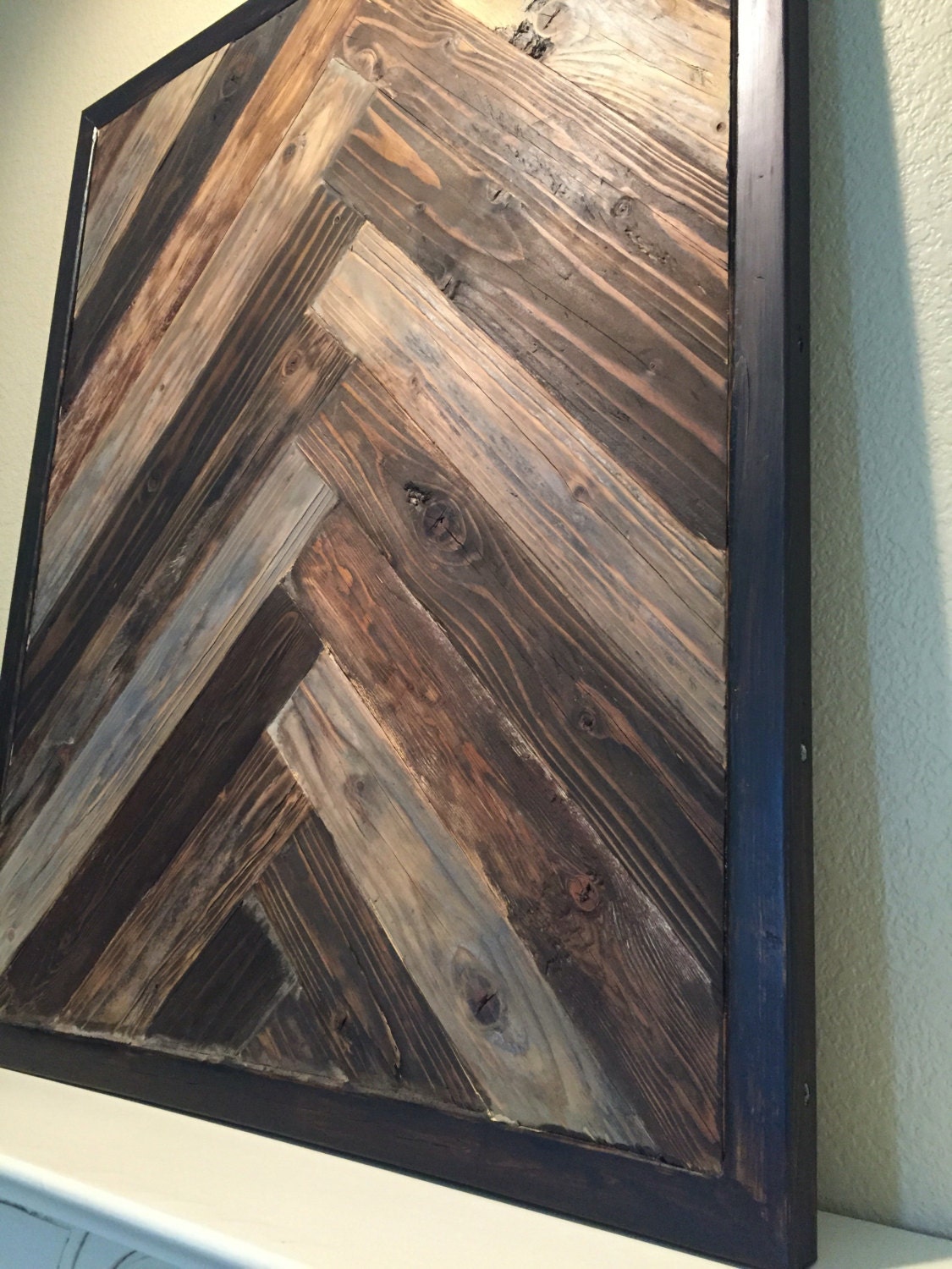 Herringbone Wall Art by DishmanWoodworks on Etsy