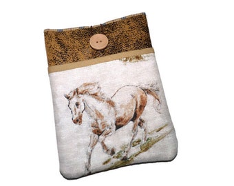 Kindle cover, Kindle paperwhite sleeve, Kobo Touch case, Kindle Voyage case, Ereader Pouch - Horses