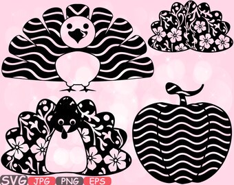 Thanksgiving Day Happy Fall Cutting Files SVG Pumpkins Clipart silhouette halloween holiday fall Welcome Autumn Fall Happy -484s