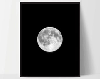 Moon Phase Art Prints, Moon Wall Art, Moon Print Art, Night Sky Artwork, Moon Home Decor, Moon Wall Decor, Dorm, Artwork, Decor