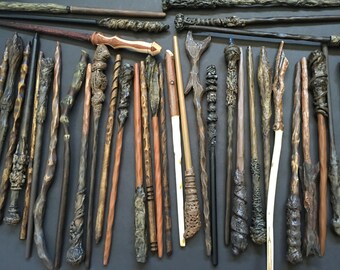 The Wand Chooses The Wizard hand carved magic Harry Potter wands. Personalized one of a kind originals.