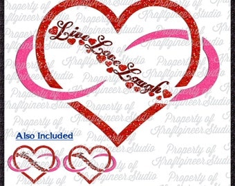 Infinite Heart SVG Infinity SVG Heart Svg Love SVG cut file for Cricut Silhouette Scan N Cut Commercial Use
