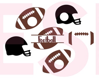 Football Monogram svg, svg monogram frame, SVG, DXF, EPS, svg cutting files for use with Silhouette Studio and Cricut Explore machines.