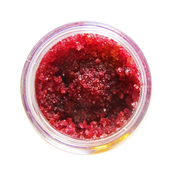 Vegan Beetroot Lip Scrub by SolNaturalBalm on Etsy