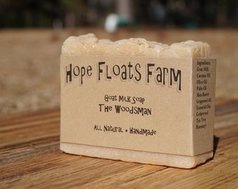 The Woodsman (Cedar Soap) GOAT MILK soap - All Natural, Handmade