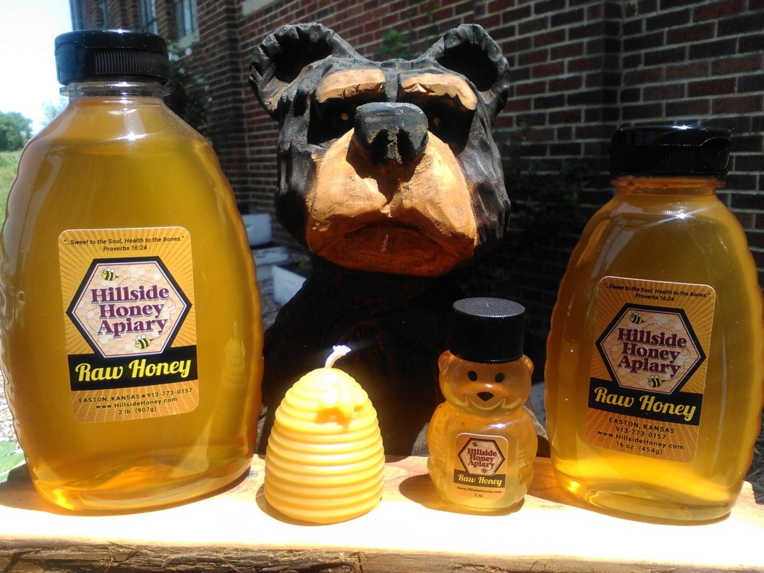 Pure Raw Unpasteurized Honey 16 oz. Queenline Plastic BPA