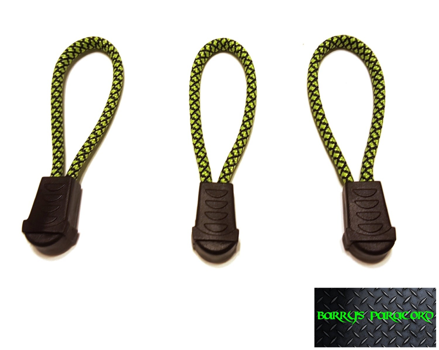 Paracord Zipper Pull 3 Pack by BarrysParacord on Etsy