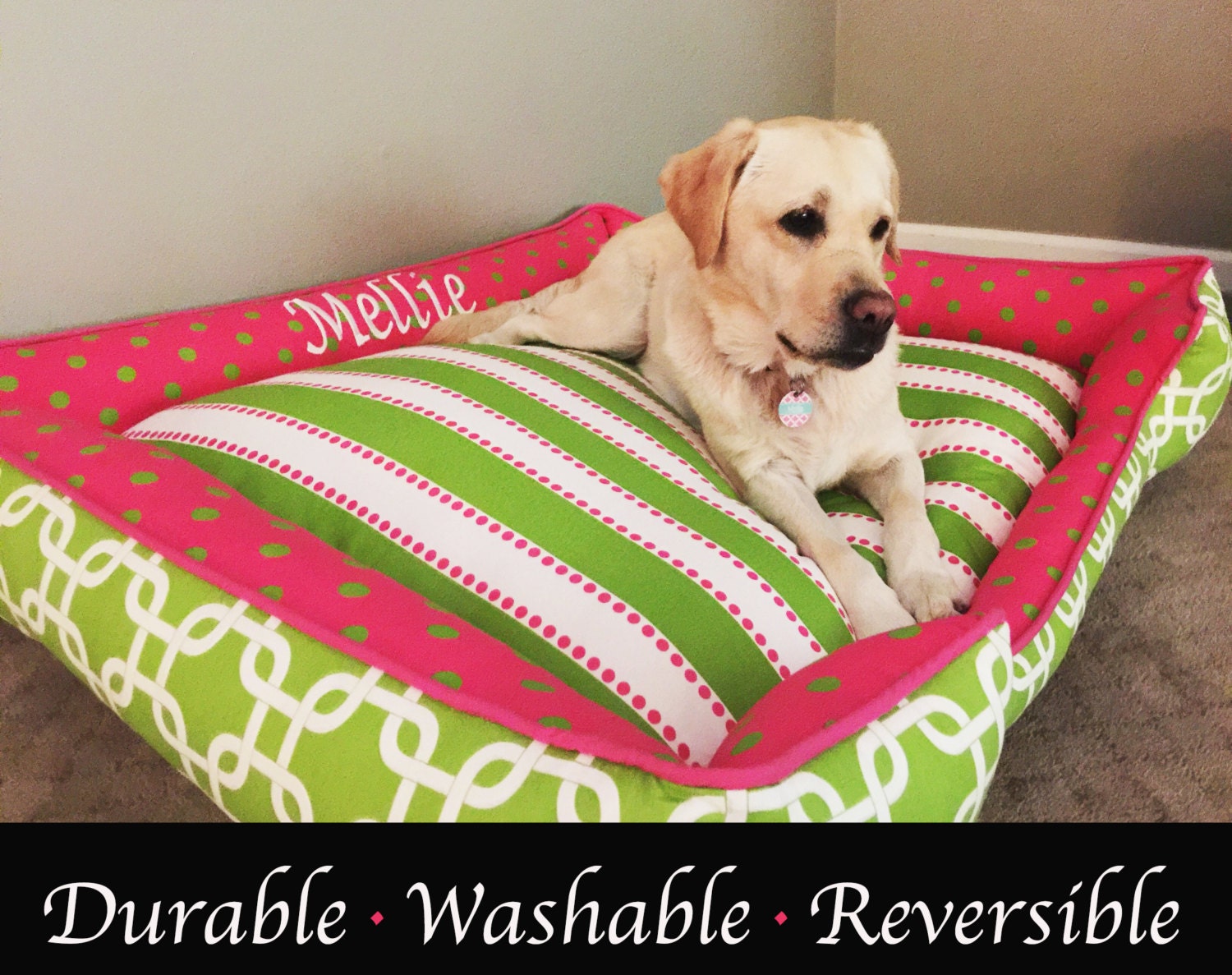 Large Dog Bed XL Dog Bed Great Dane Bed Overstuffed Dog