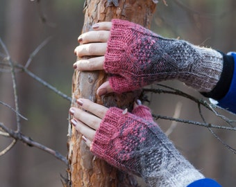Fingerless mittens, armwarmers, gift for her, fingerless gloves