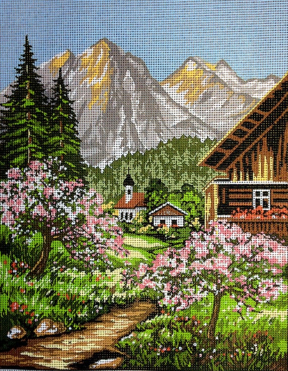 Tapestry Gobelin Needlepoint Kit springprinted