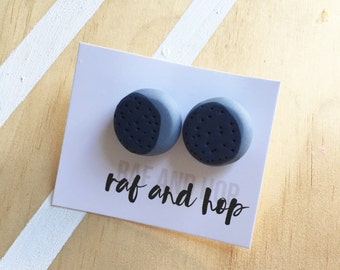 Polymer clay earrings. Stud earrings