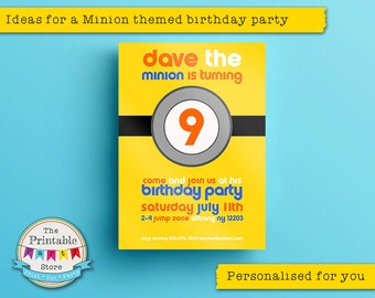 Minions Invitation | Minions Party Invitation | Minion Invitation | Printable Invitation | Minion birthday party supplies | PRINTABLE