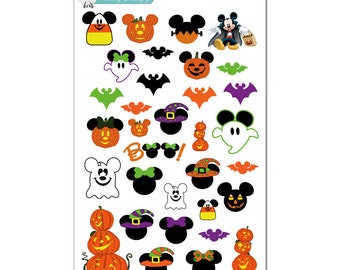 Mickey Halloween Stickers - Disney Planner Stickers