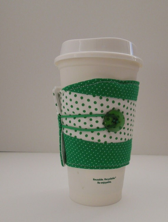 Coffee Cup Sleeve/Drink Sleeve Reusable Insulated Green
