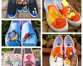 Custom Designed Cartoon/Animation Hand-Painted Shoes